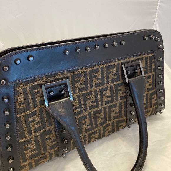 𝅺sale Fendi Studded Satchel - Picture 3 of 15